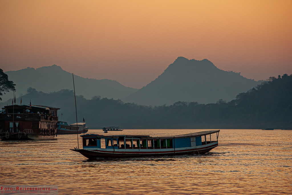 Sonnenuntergang am Mekong © Volker Abels Sonnenuntergang am Mekong
