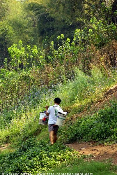 Am Khan-Fluss bei Luang Prabang - Laos © Volker Abels Am Khan-Fluss bei Luang Prabang - Laos © Volker Abels