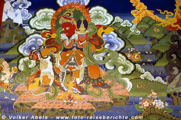 Eines der vielen Wandgemälde im Kloster Lamayuru © Volker Abels