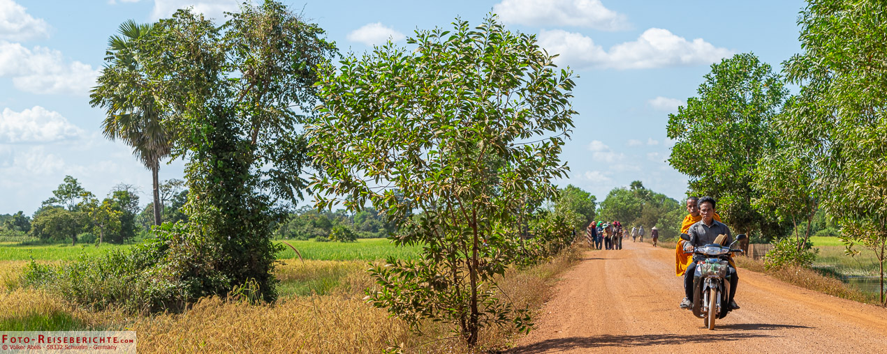Schotterpiste in Kambodscha