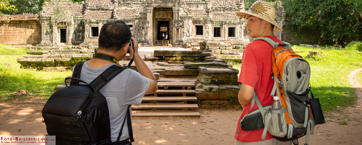 Touristen mit Rucksack